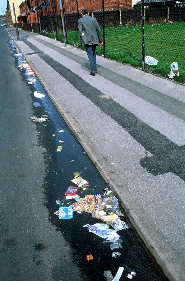 City Photograph - Street Litter by Robert Brook/science Photo Library