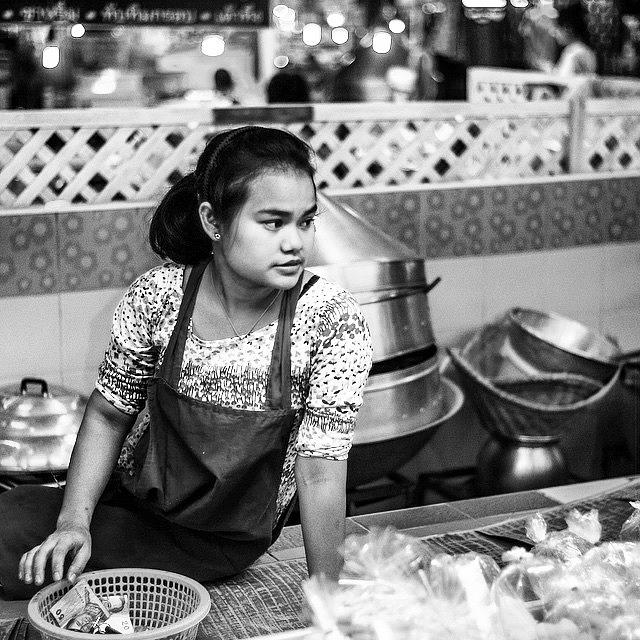 Selling Photograph - Street Market, Thailand by Aleck Cartwright