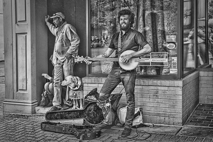 Music Photograph - Street Musician Busker by Randall Nyhof