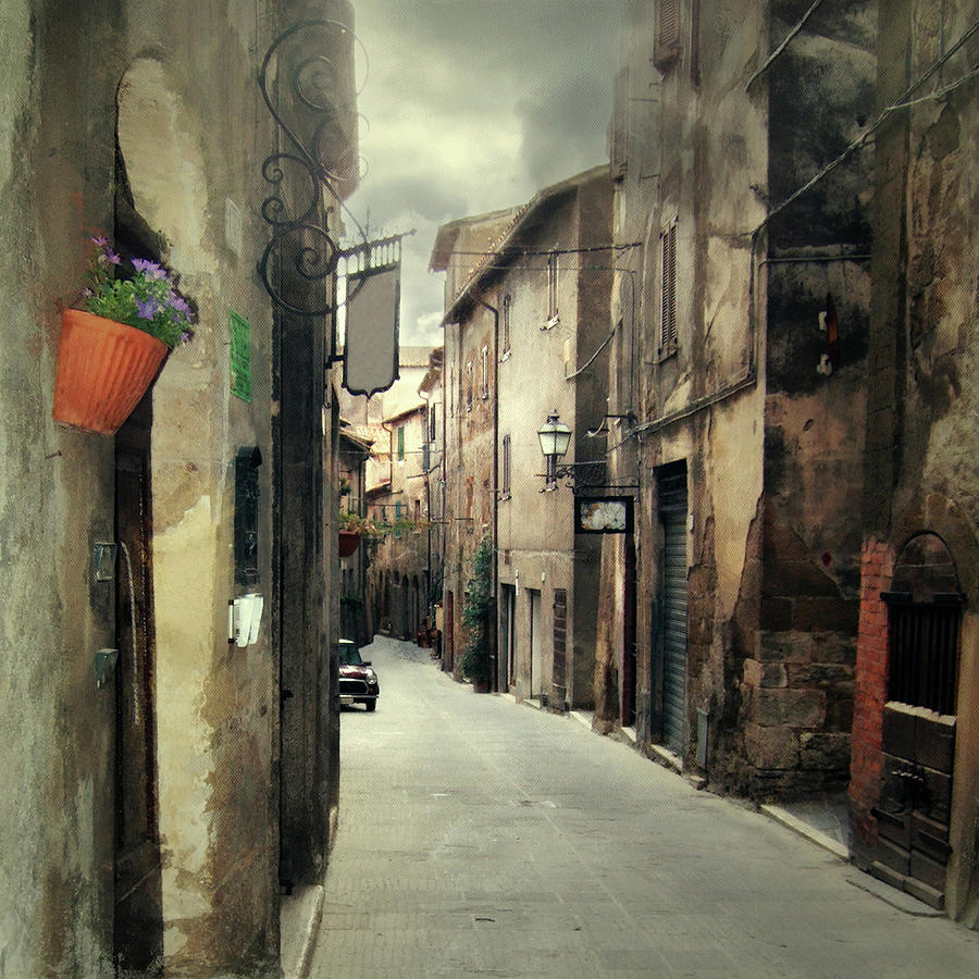 Street Of Tuscany Town Of Pitigliano Photograph by Olja Merker