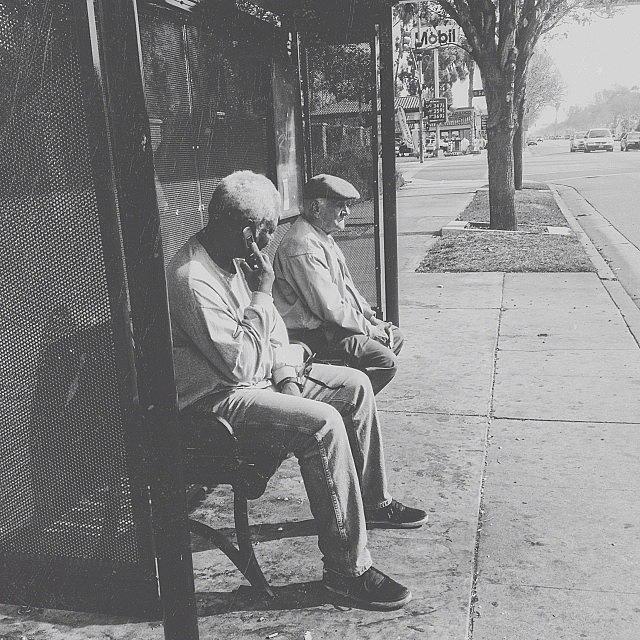 Vintage Photograph - ...street Photography (71) #busstop by Tyrone Stokes