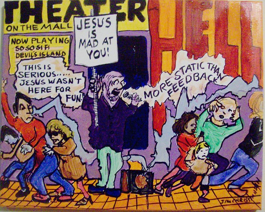 Street Preacher Painting by James Christiansen