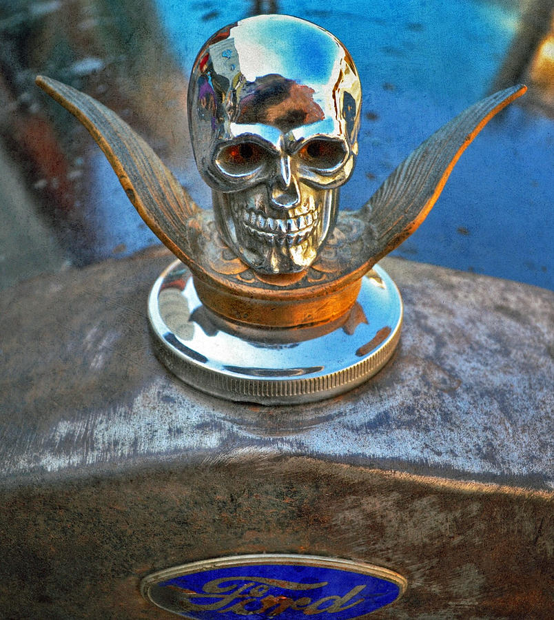 Street Rod Radiator Skull Photograph by Bill Owen