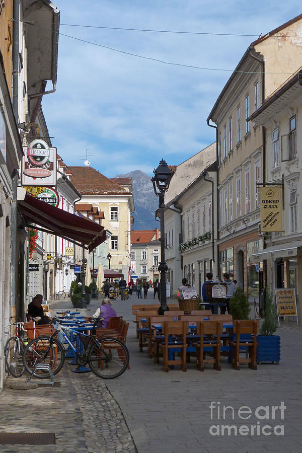 Street Scene - Kranj - Slovenia Photograph by Phil Banks