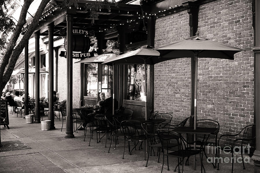 Street side Cafe Photograph by Chris Duval - Pixels