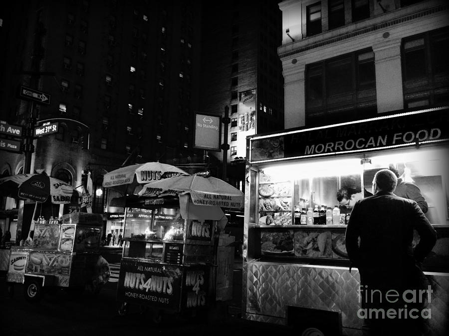 New York City Photograph - Street Vendor - Morrocan Food by Miriam Danar