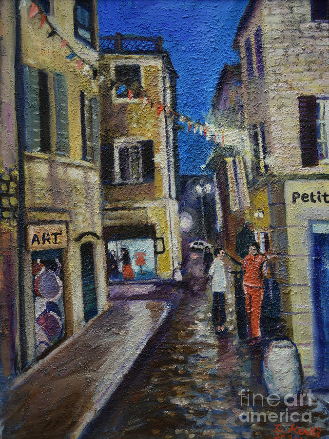 Street View Provence 2 Painting by Raija Merila