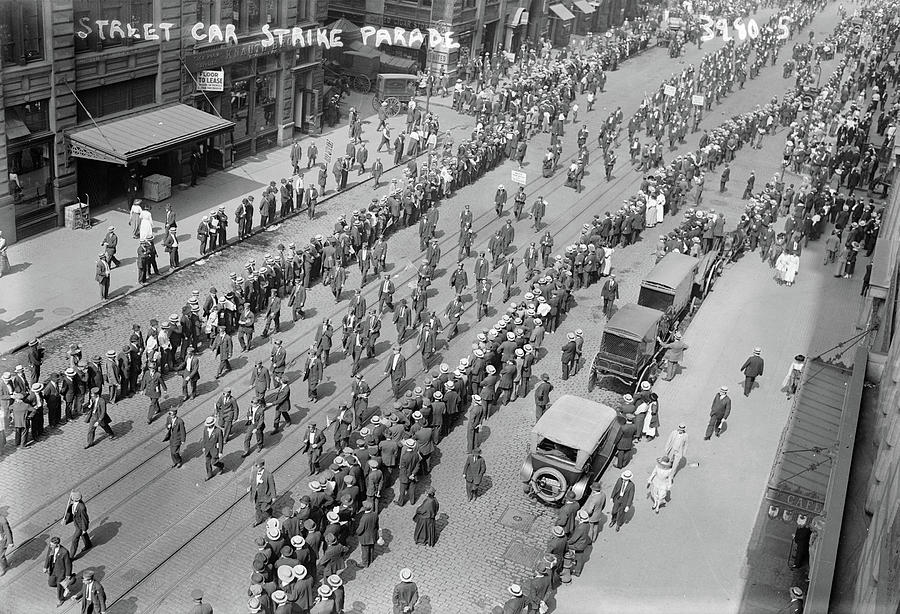 Streetcar Strike, C1915 Photograph by Granger - Fine Art America