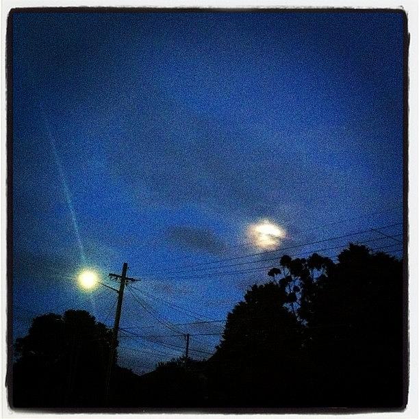 Streetlight Or Two Moons Good Morning! Photograph by Paul Telling
