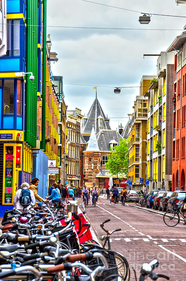 Streets of Amsterdam Photograph by Pravine Chester