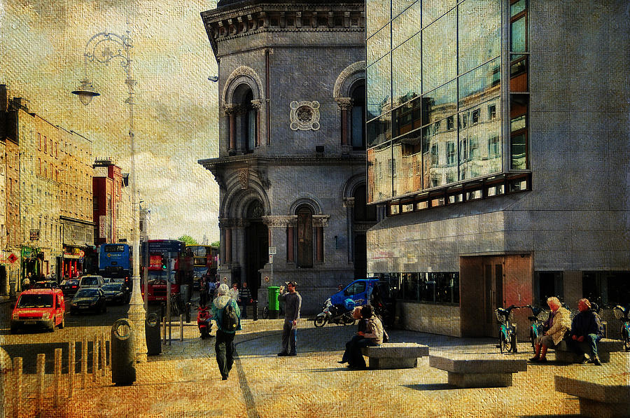 Architecture Photograph - Streets of Dublin. Painting Collection by Jenny Rainbow
