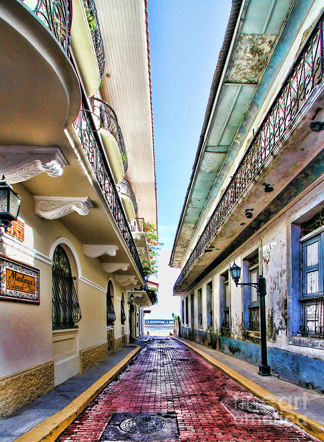 Streets of El Casco Viejo by Diana Sainz Photograph by Diana Raquel Sainz
