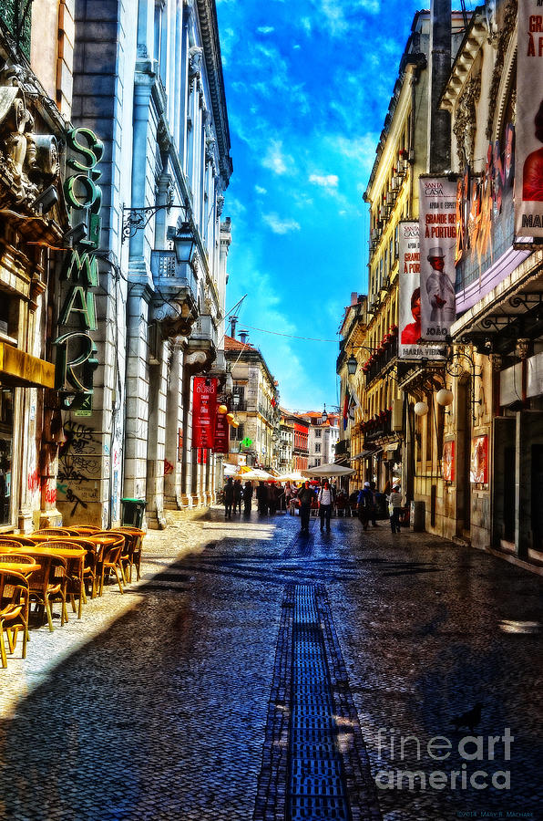 Streets of Lisbon 1 Photograph by Mary Machare