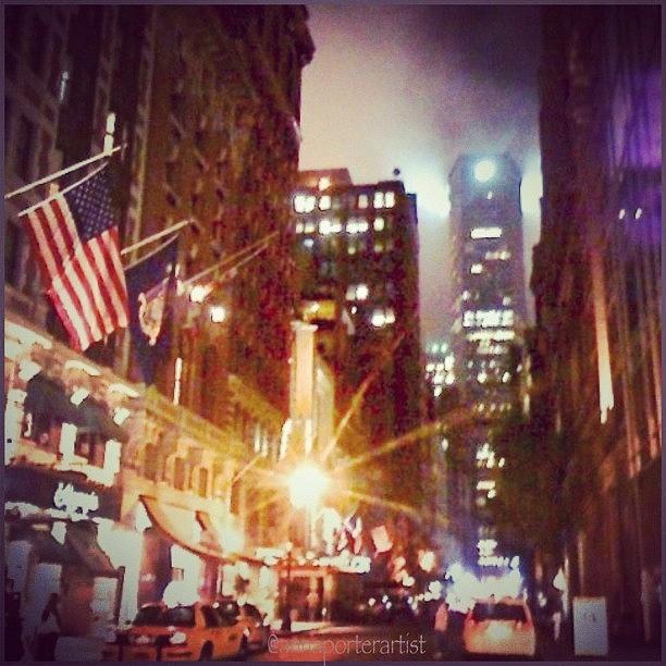 Summer Photograph - Streets Of New York On A #foggy #summer by Anna Porter