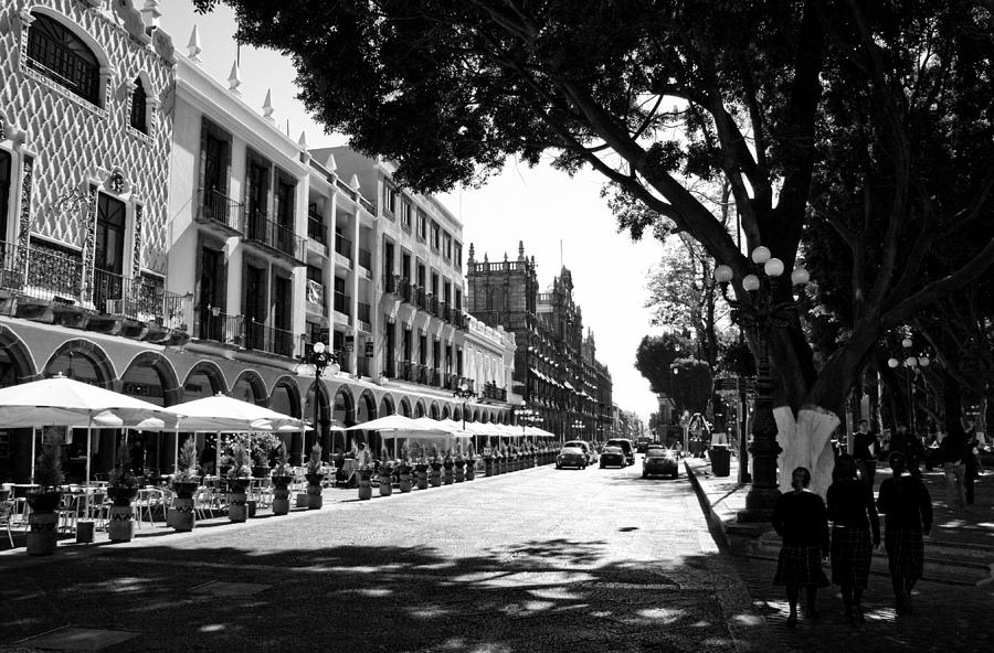 Streets of Puebla 7 Photograph by Lee Santa