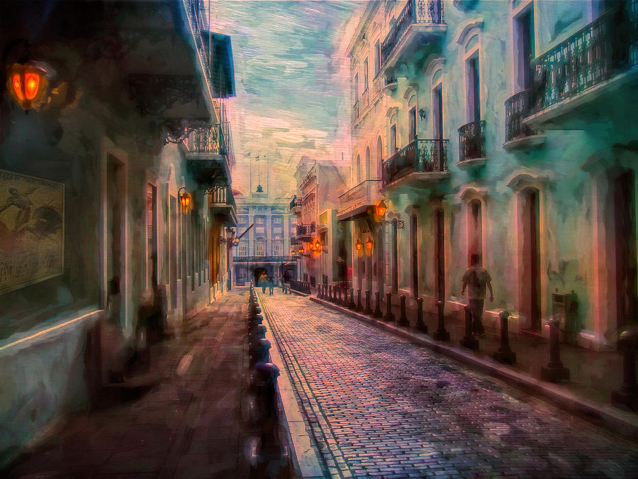 Streets of San Juan Photograph by John Rivera
