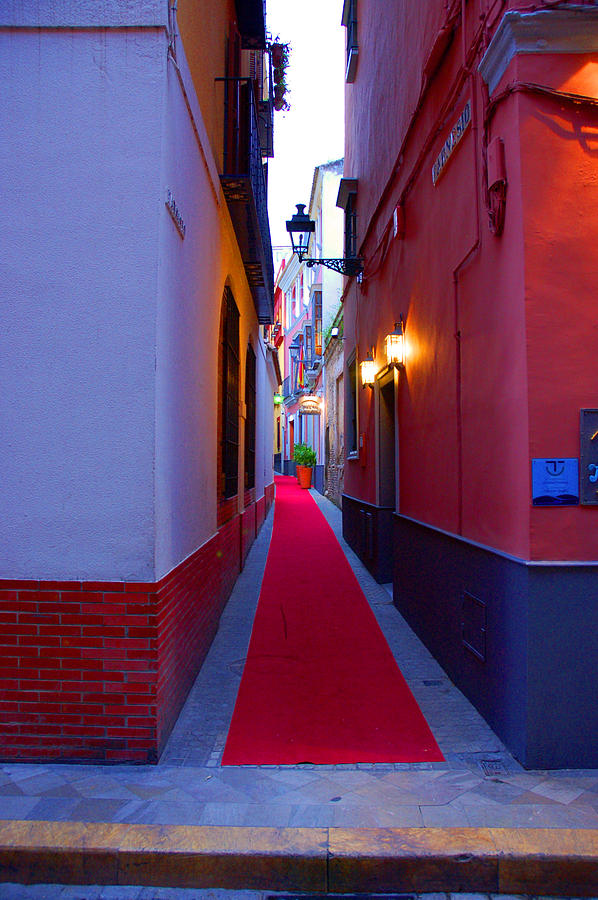 Streets of Seville - Red Carpet  Photograph by AM FineArtPrints