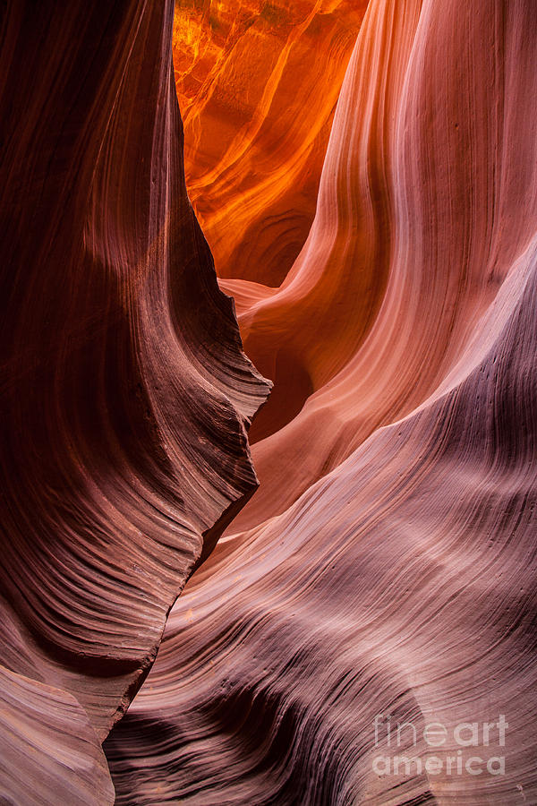 Antelope Canyon Photograph - Striations by Jim McCain