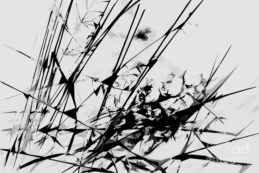 Strike Out Black And White Abstract Photograph by Natalie