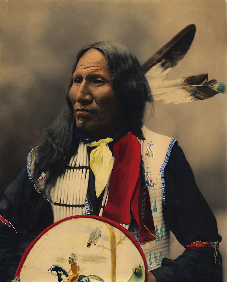 Strikes With Nose Oglala Sioux Chief  Digital Art by Heyn Photo