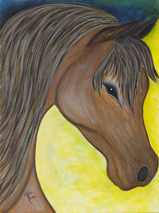 Horse Painting - Striking Grace by Robin Hillman