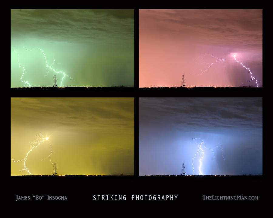 Lightning Photograph - Striking Lightning Photography by James BO Insogna