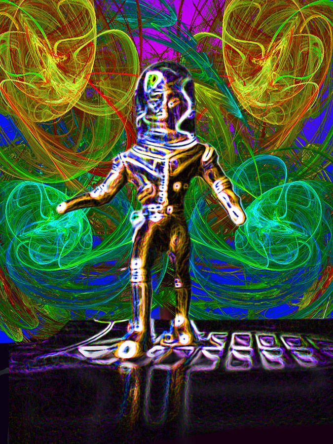 Science Fiction Digital Art - String Theory Shuffle by Del Gaizo