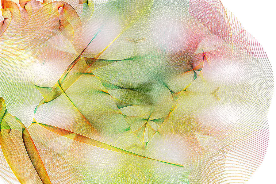 Strings of Woven Color Digital Art by Marie Jamieson