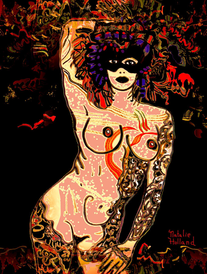 Strip Tease Mixed Media by Natalie Holland