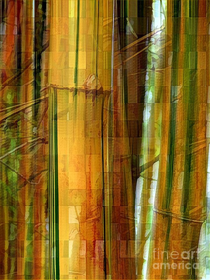 Striped Bamboo Digital Art by Dorlea Ho