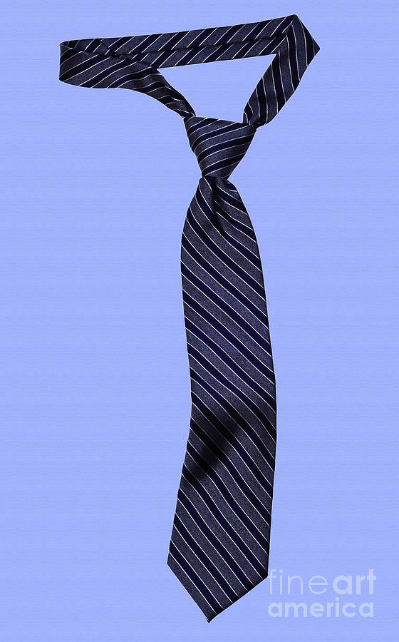 Striped Necktie with Windsor Knot Photograph by Phil Cardamone