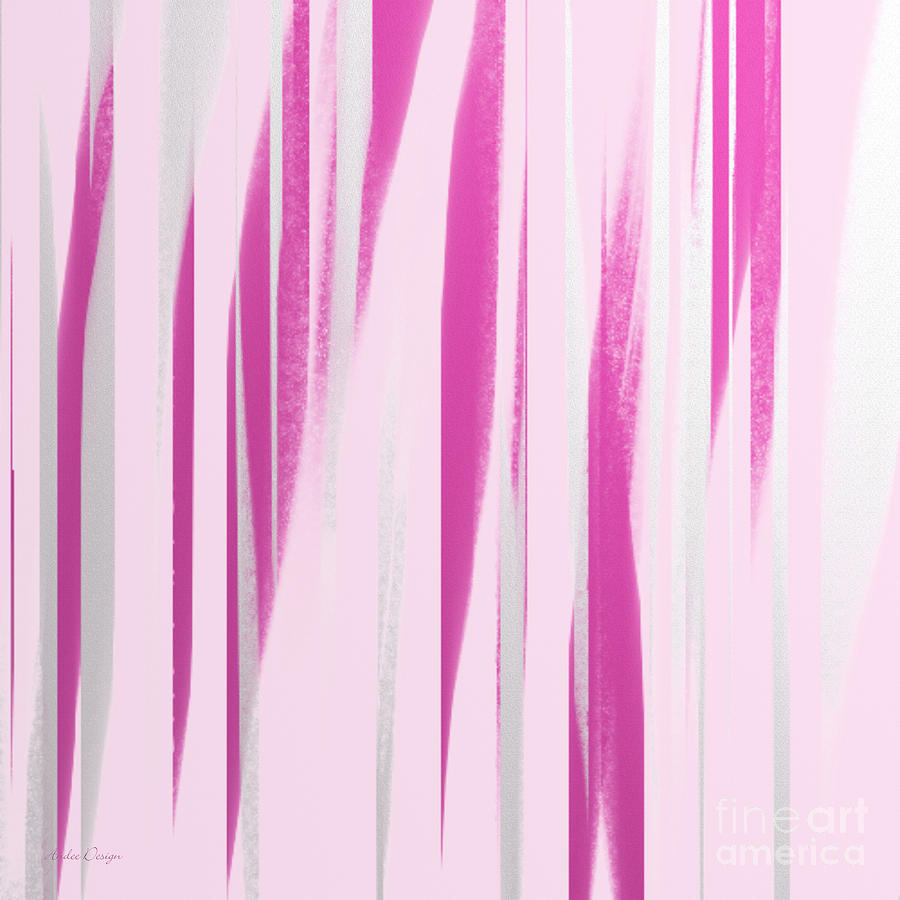 Stripes 8 Abstract Square Digital Art by Andee Design