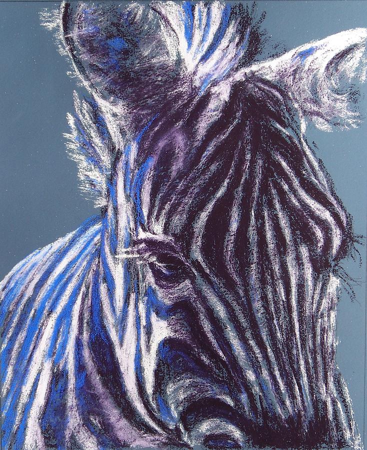 Stripes and Eyelashes Painting by Celene Terry