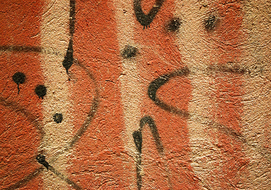 Stripes and Graffiti Huatulco Mexico Photograph by Rob Huntley