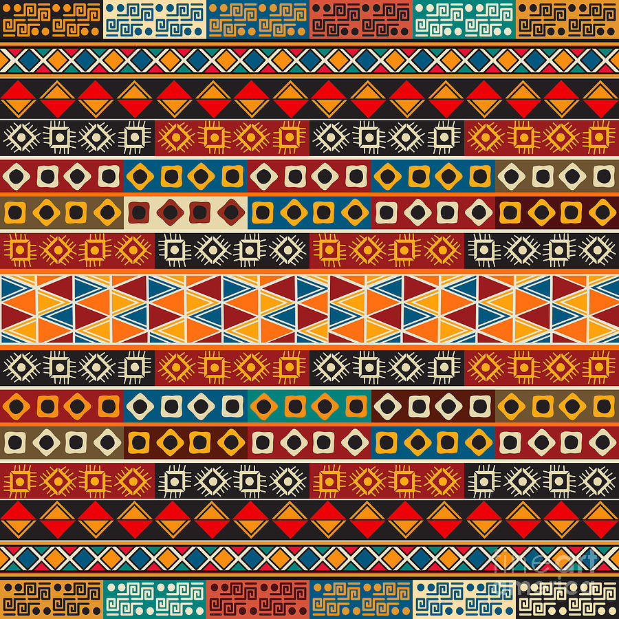 Strips Motifs Pattern Digital Art By Richard Laschon 2860