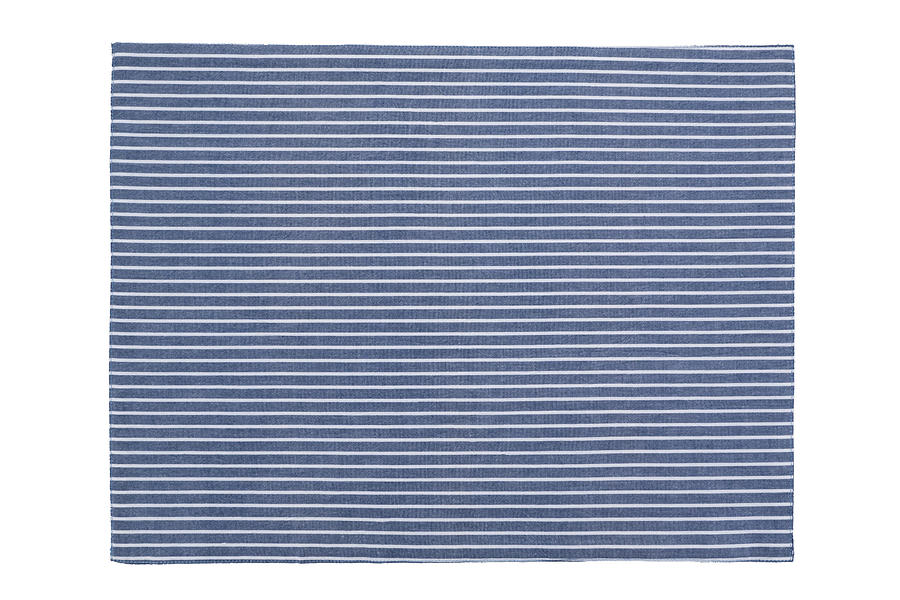 Stripy Placemat on White Photograph by MirageC