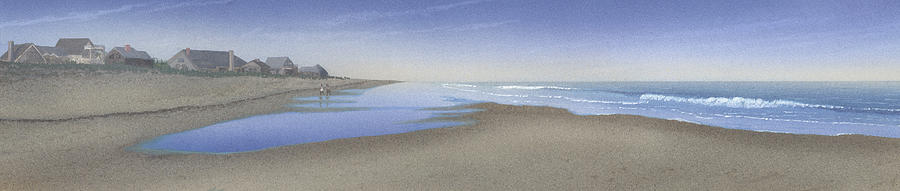 Stroll on the Beach Painting by Peter Rashford
