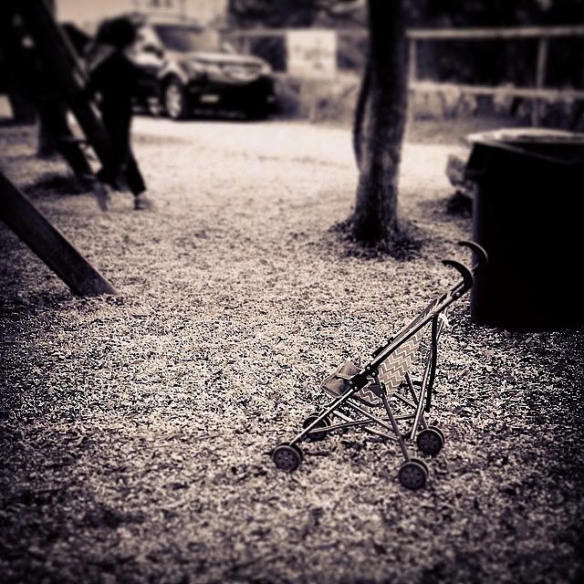 Ghost Photograph - #stroller #play #scary #ghost #texas by Kross Media