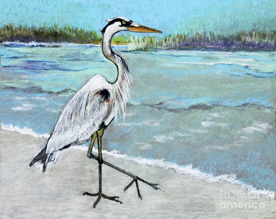 Strolling Along Pastel by Rosemary Aubut