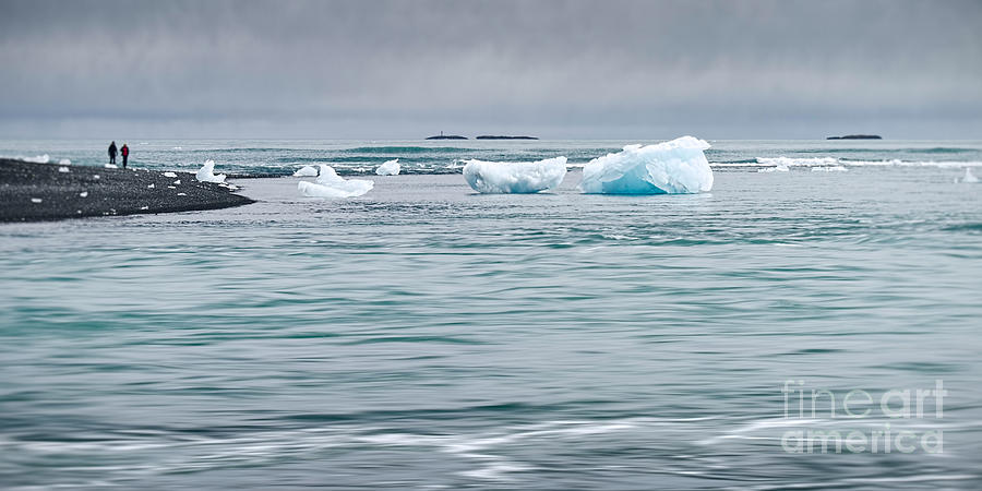 Strolling Among the Mini-Bergs Photograph by Royce Howland