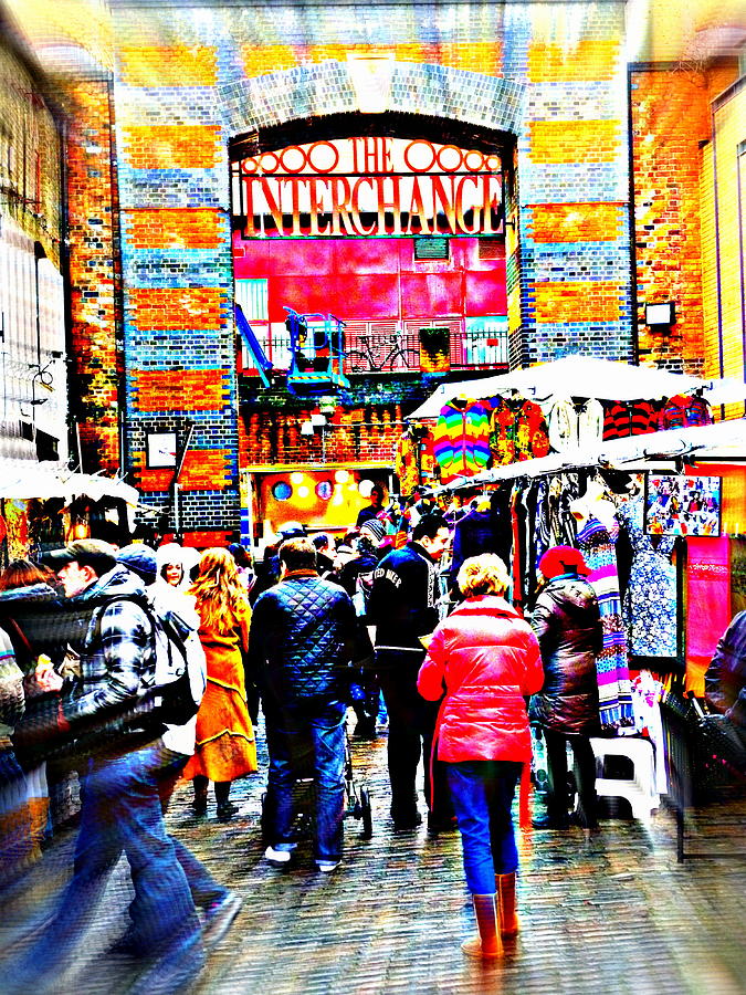 Strolling Camden Town Market in London  Photograph by Funkpix Photo Hunter
