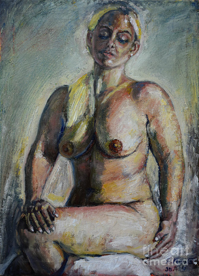 Strong Blond Painting by Raija Merila