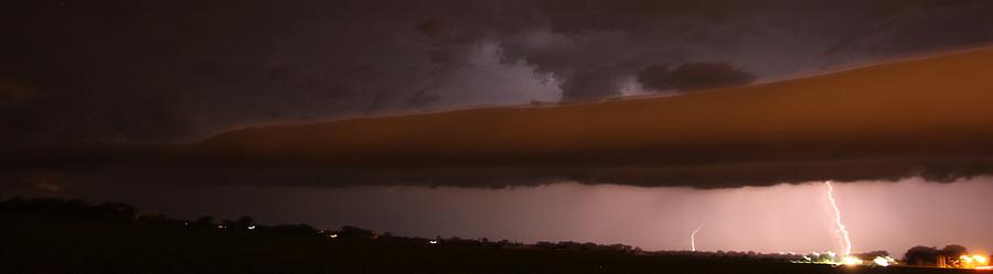 Strong Late Night Nebraska Shelf Cloud Photograph by NebraskaSC