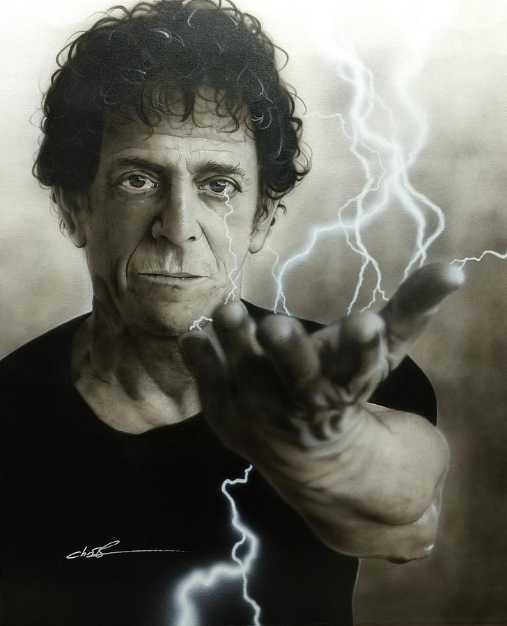 Lou Reed Painting - Struck by the Power and the Glory by Christian Chapman Art