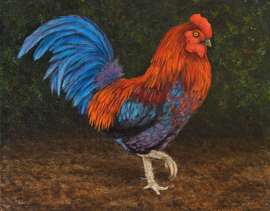Struttin My Colors Painting by Nancy Lauby
