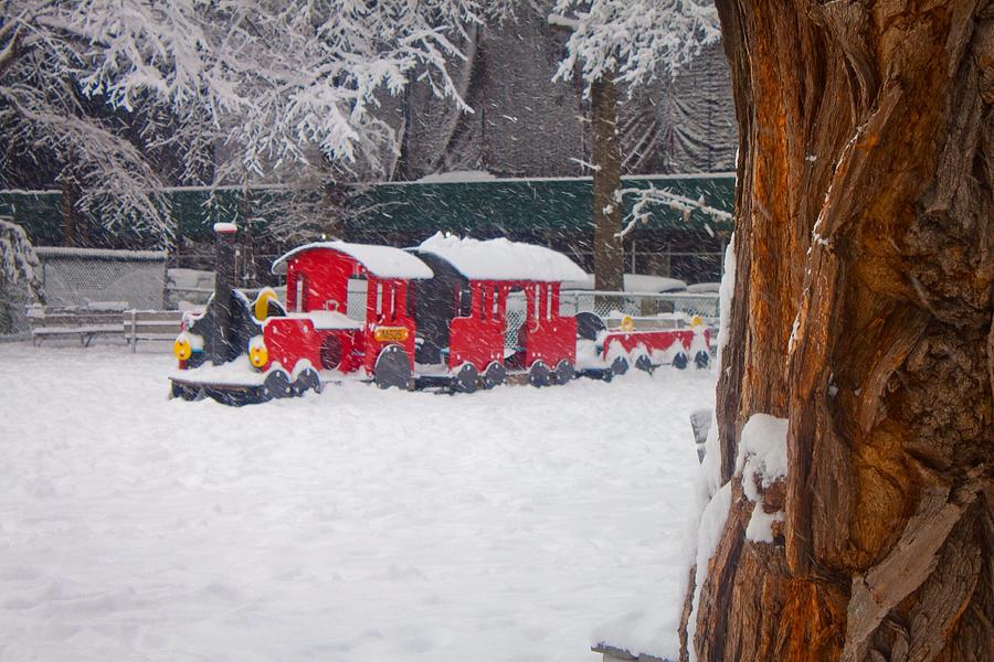 Winter Photograph - Stuck Train by Richie Stewart