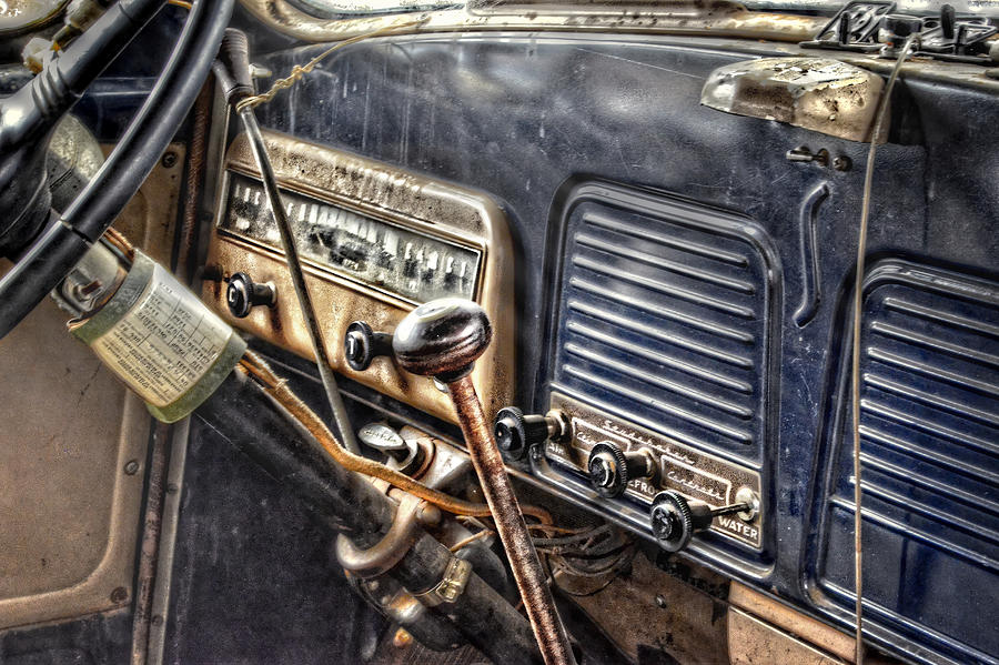Studbebaker Dashboard Photograph by Ken Smith