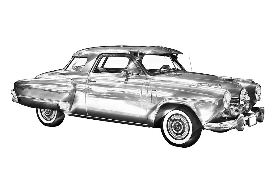 Studebaker Champian Antique Car Illustration Photograph by Keith Webber Jr