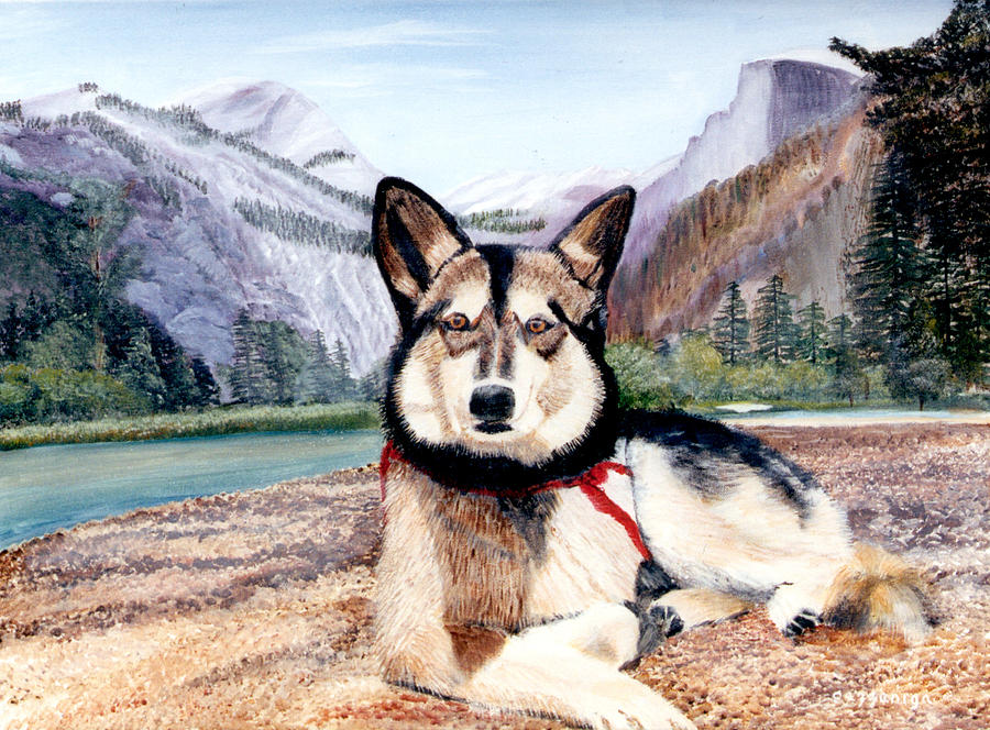 German Shephard Painting - Studebaker by Donald Gazzaniga German Shephard Painting - Studebaker by Donald Gazzaniga