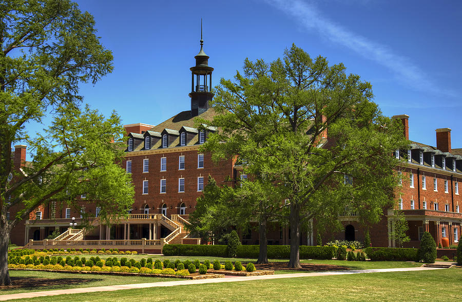 Flower Photograph - Student Union at Oklahoma State by Ricky Barnard